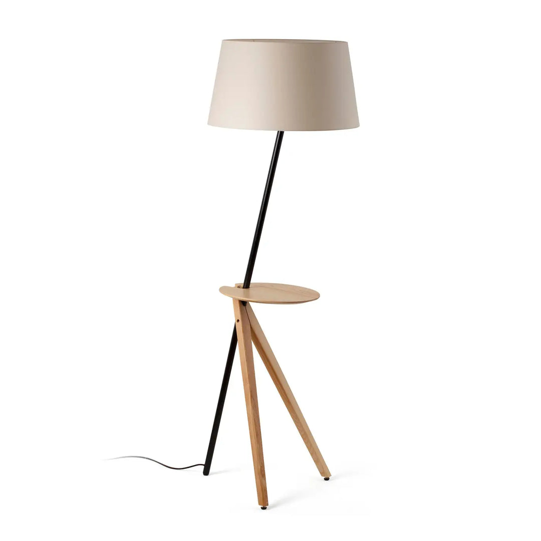 Lampadaire Treewood avec tablette de Faro Barcelona