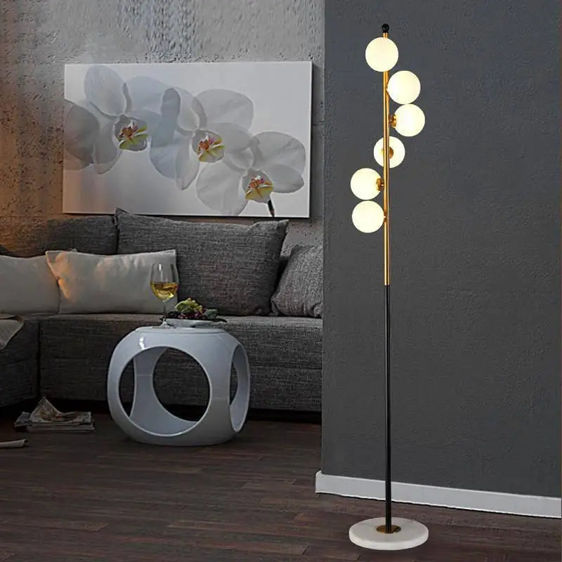 Lampadaire Boule Sur Pied Style Moderne En Aluminium