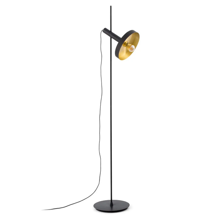 Lampadaire Whizz noir et or de Faro Barcelona