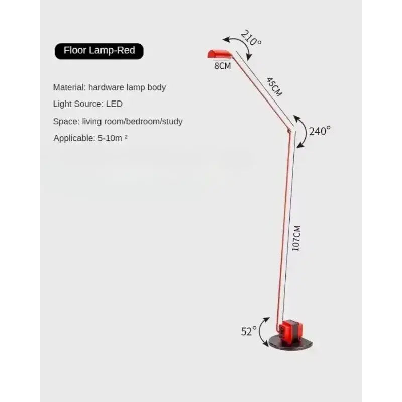Lampadaire design articulé style architecte au design contemporain