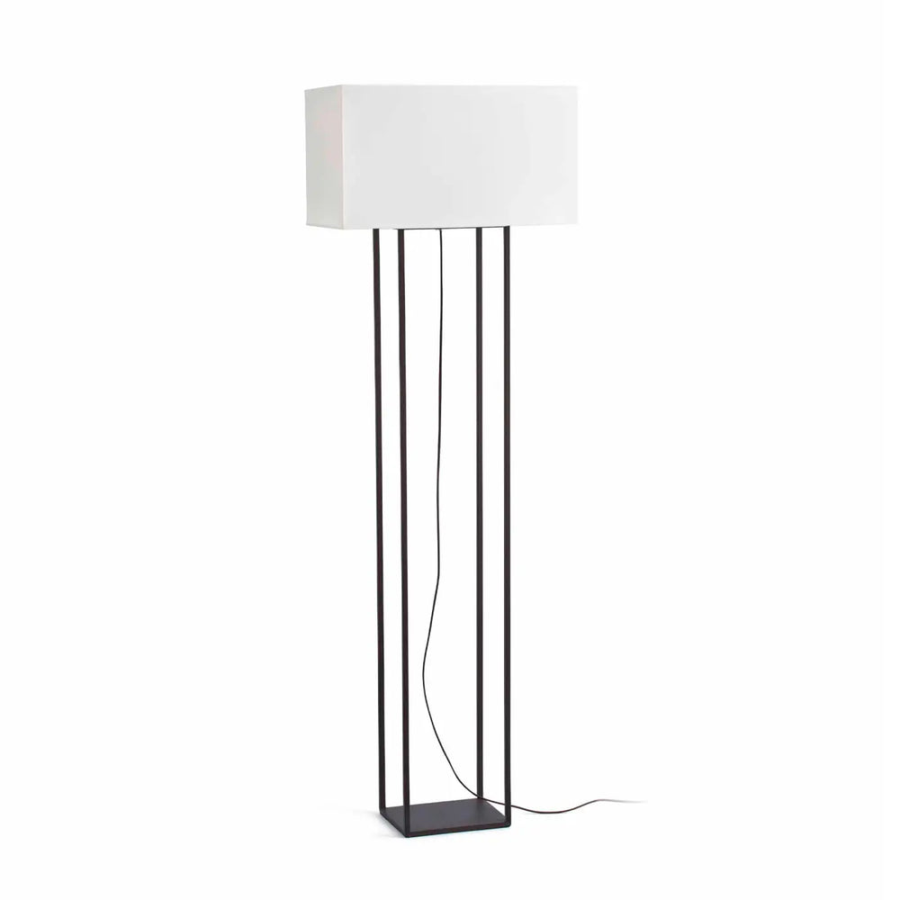 Lampadaire Vesper marron et beige de Faro Barcelona
