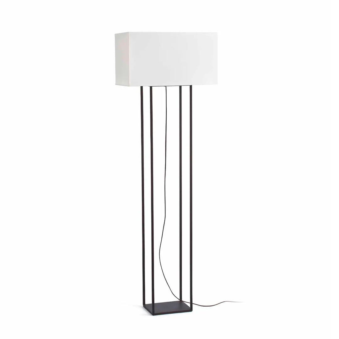 Lampadaire Vesper marron et beige de Faro Barcelona