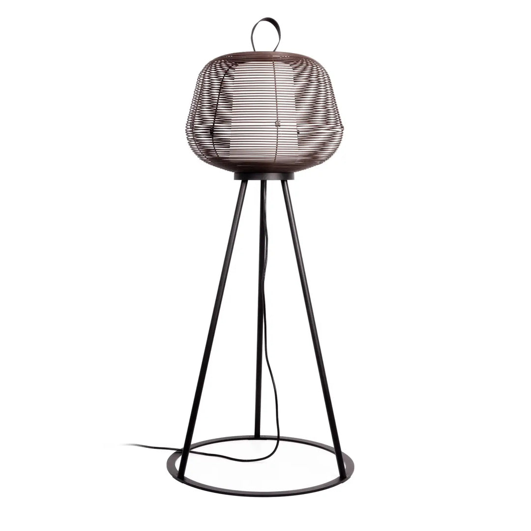Lampadaire d'extérieur Nara brun rouille de Faro Barcelona
