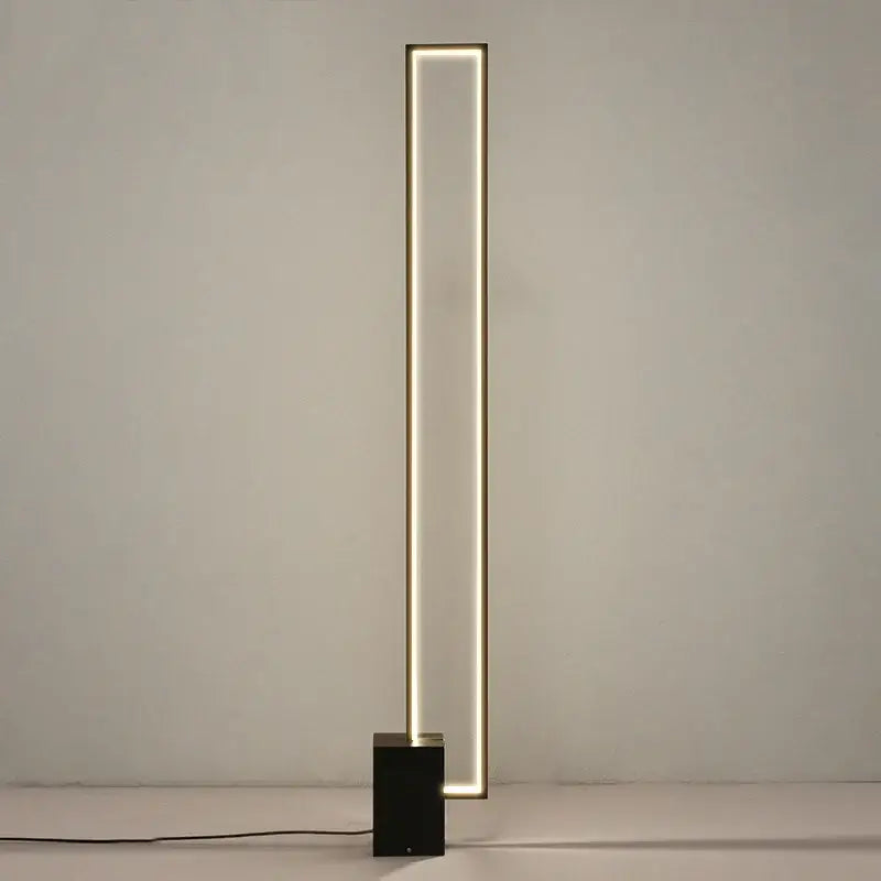 Lampadaire led design contemporain minimaliste noir moderne