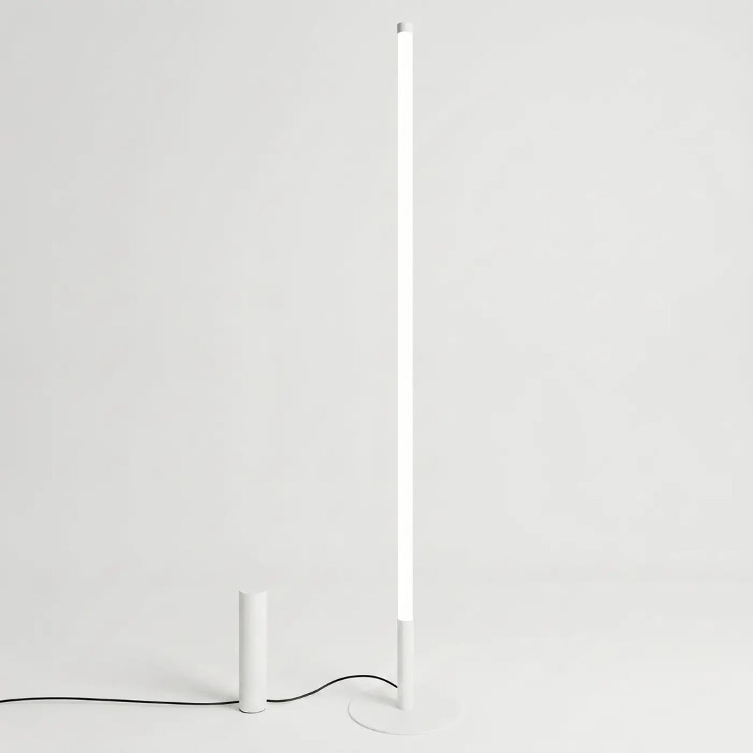 Lampadaire TRANG blanc éteinte, vue d'ensemble