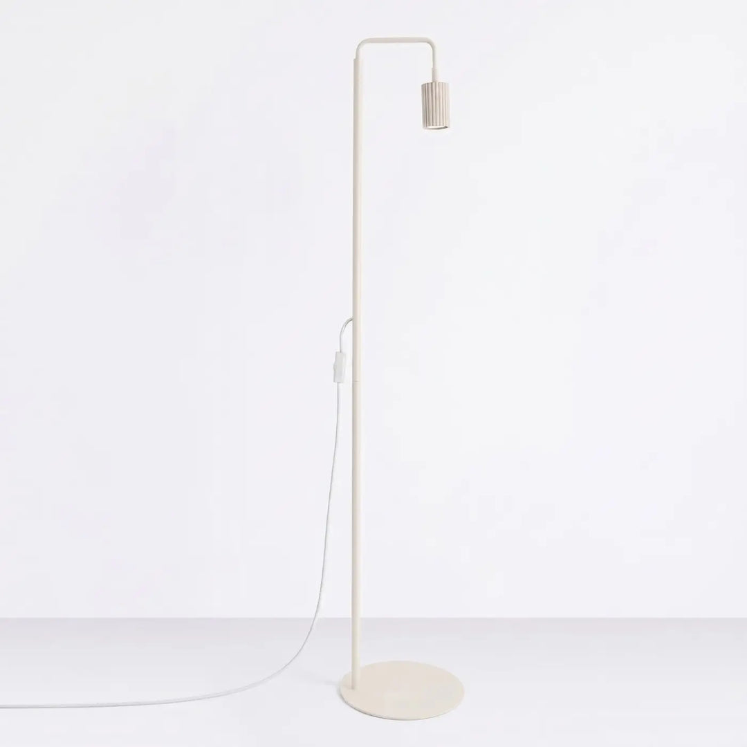 Lampadaire beige éteint