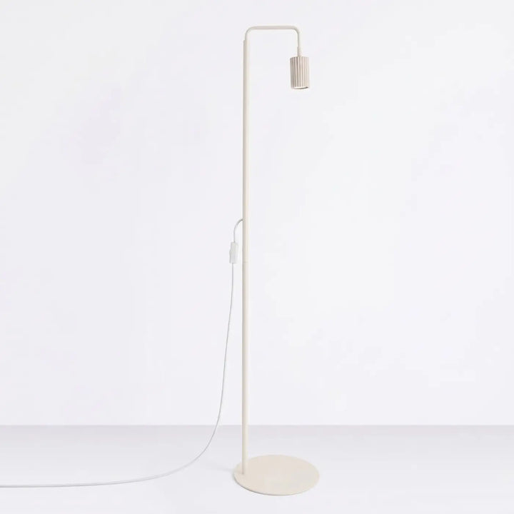 Lampadaire beige éteint
