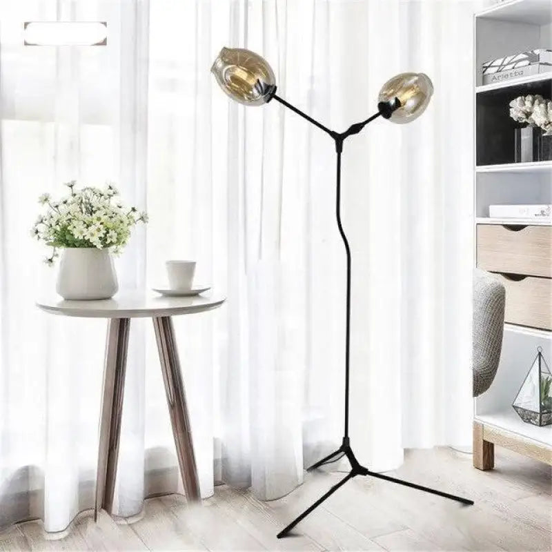 Lampadaire En Verre Soufflé Design Œil Noir