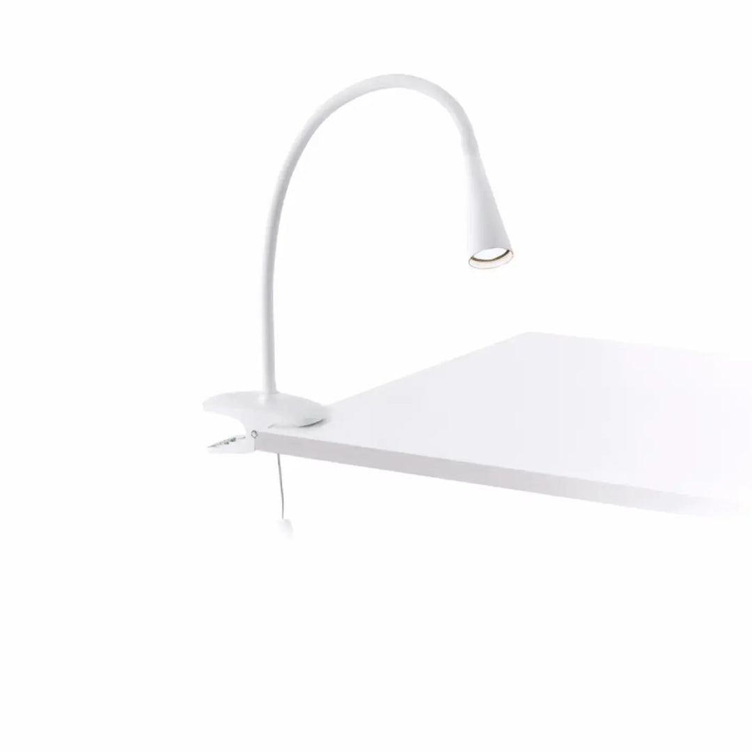Lampe à pince Lena blanche de Faro Barcelona