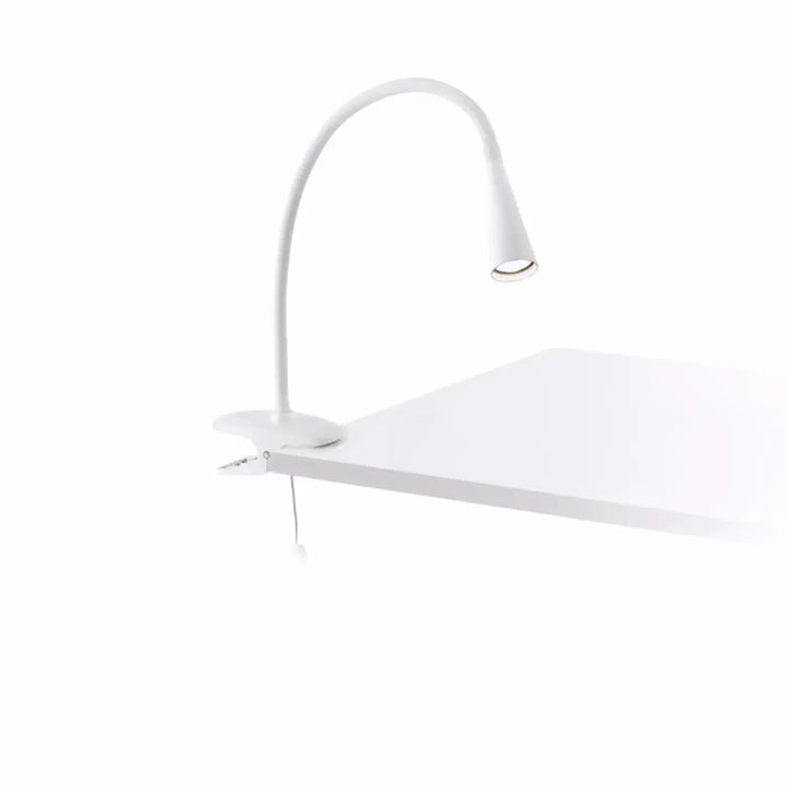 Lampe à pince Lena blanche de Faro Barcelona