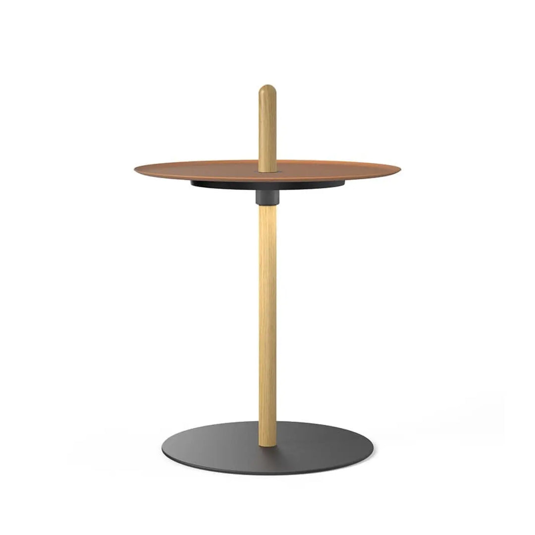 Petite table lumineuse Nivél Guéridon en bois massif