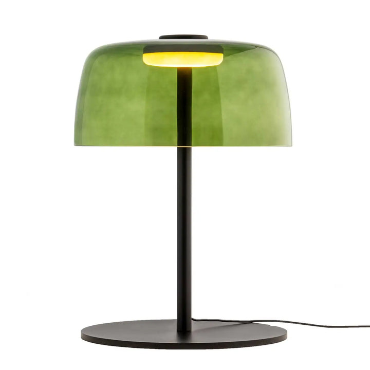 Lampe de chevet Levels avec abat-jour en verre vert #couleur_vert