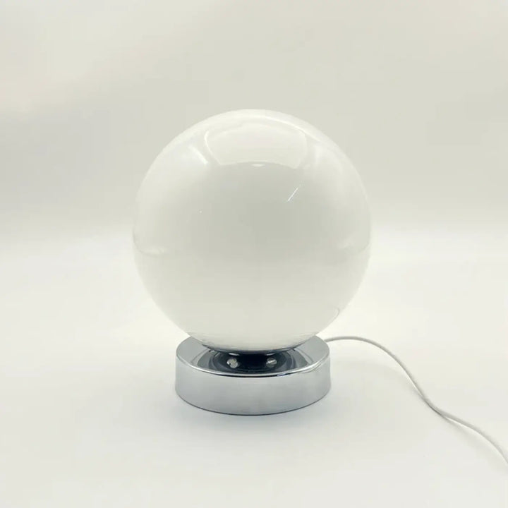 Lampe de chevet scandinave ronde couleur creme design