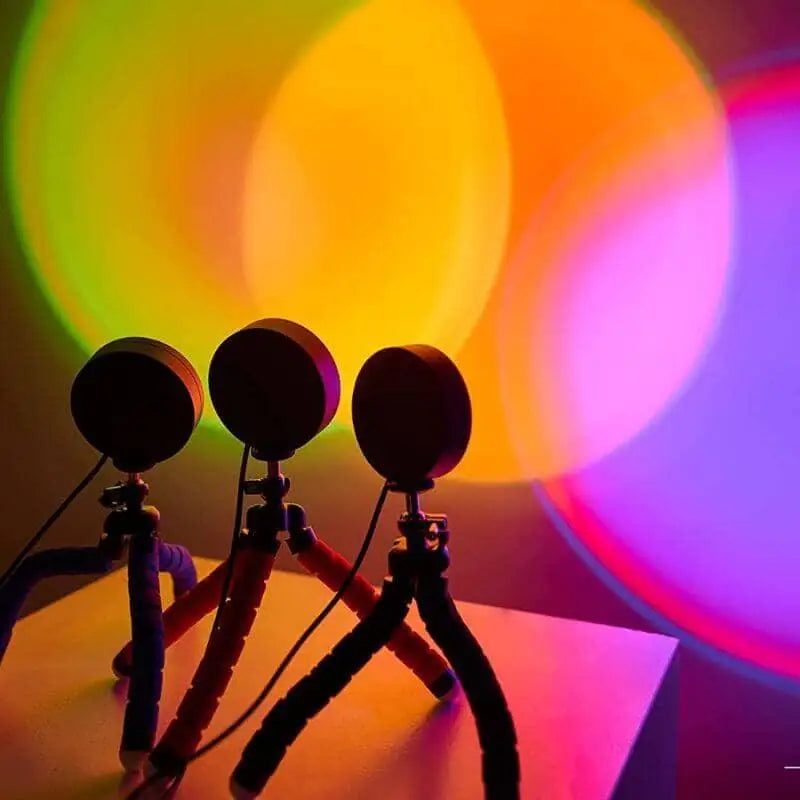 Lampe Coucher De Soleil Effet Arc En Ciel