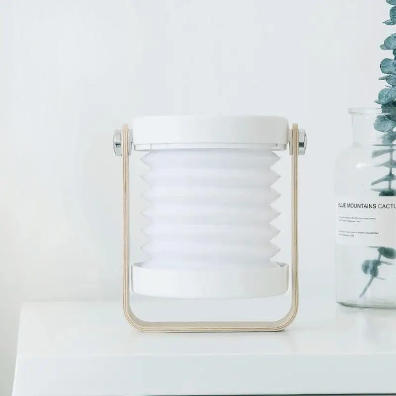 Lampe De Chevet Lanterne En Bois Gris Ou Blanc
