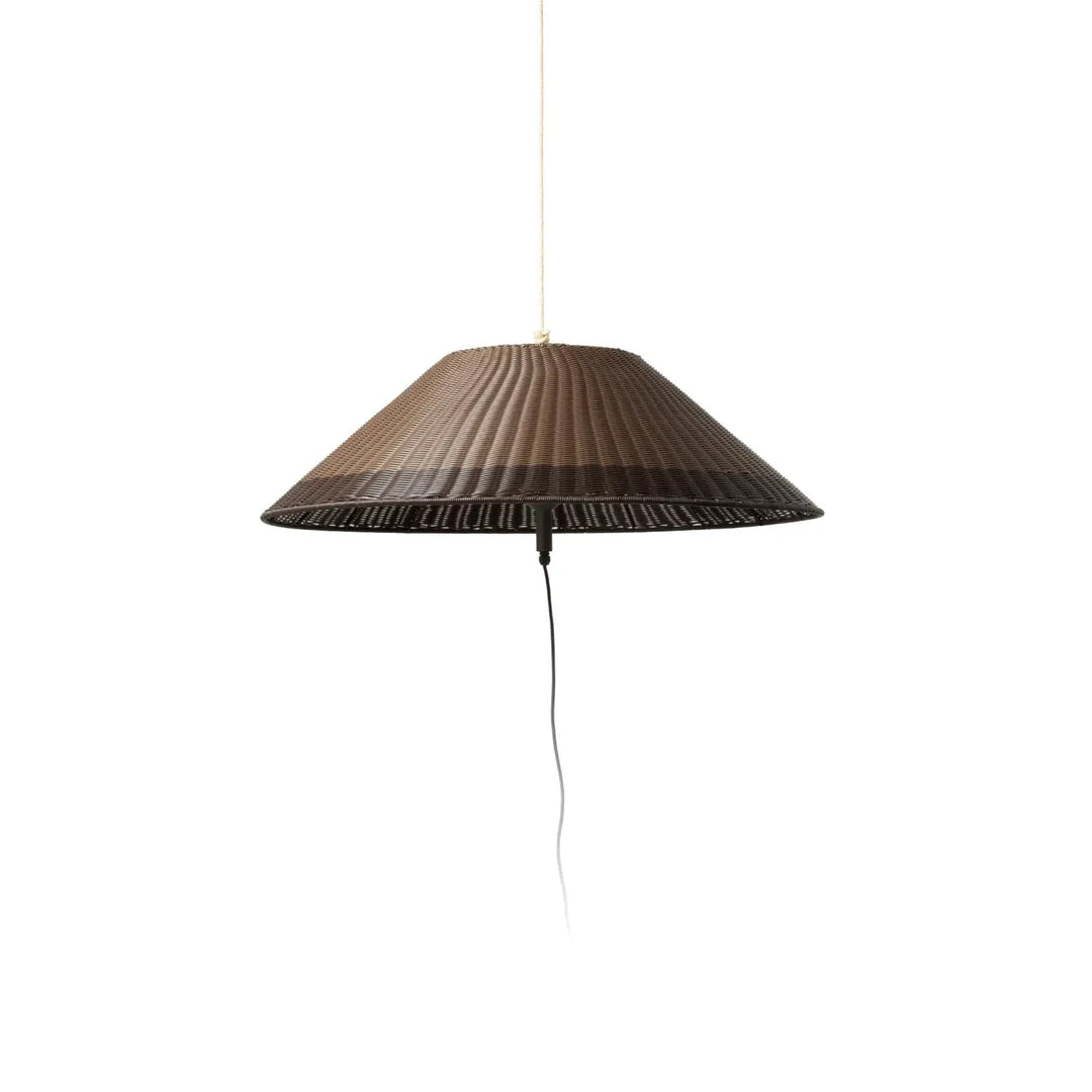 Lampe portable Saigon Out W100 en osier synthétique de Faro Barcelona