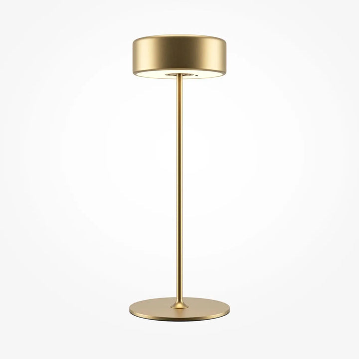 Lampe de chevet ai en aluminium brossé doré avec design épuré et trois finitions idéale pour salle à manger moderne