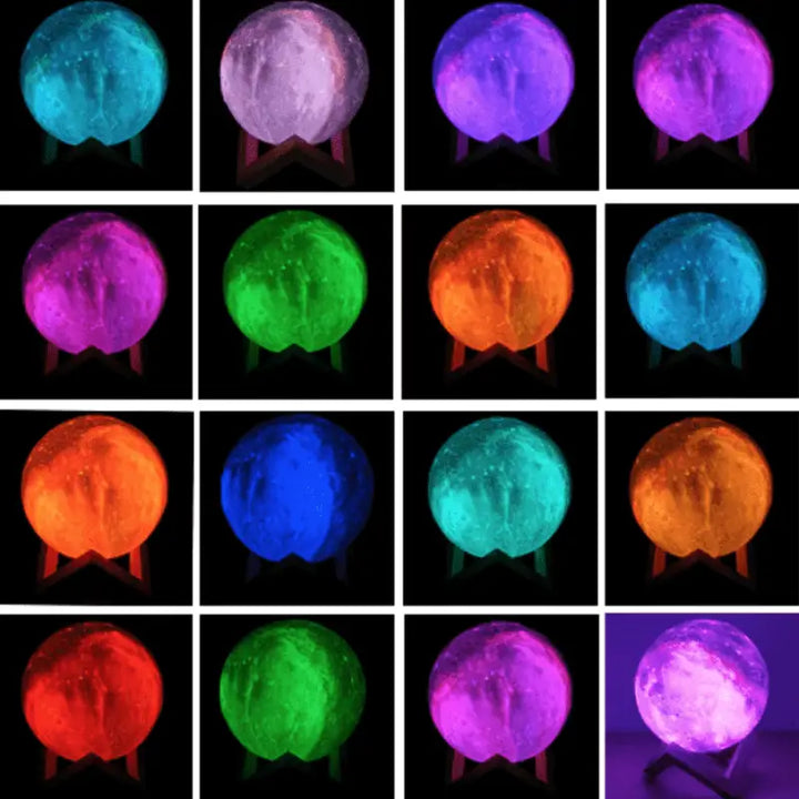 Lampe Galaxie Multicolore à Effet 3D en Acrylique