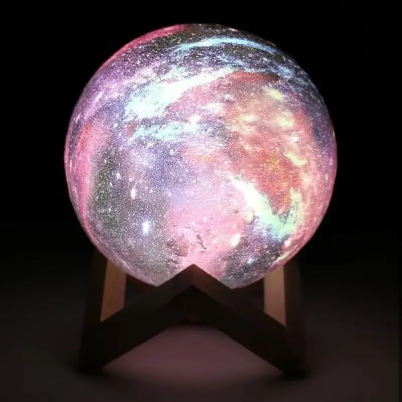 Lampe Galaxie Multicolore à Effet 3D en Acrylique