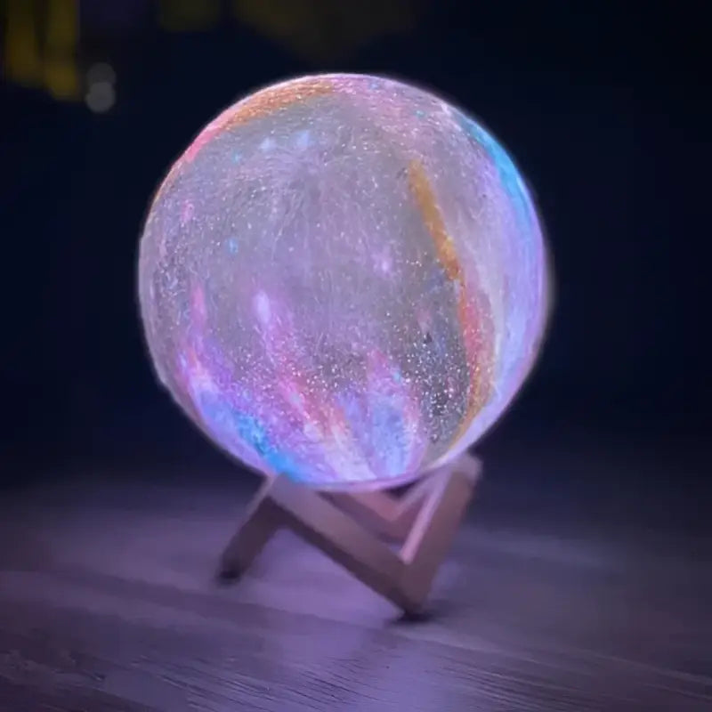 Lampe Galaxie Multicolore à Effet 3D en Acrylique