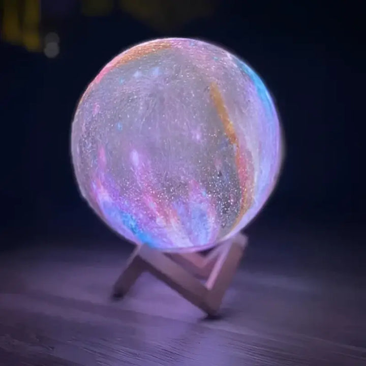 Lampe Galaxie Multicolore à Effet 3D en Acrylique