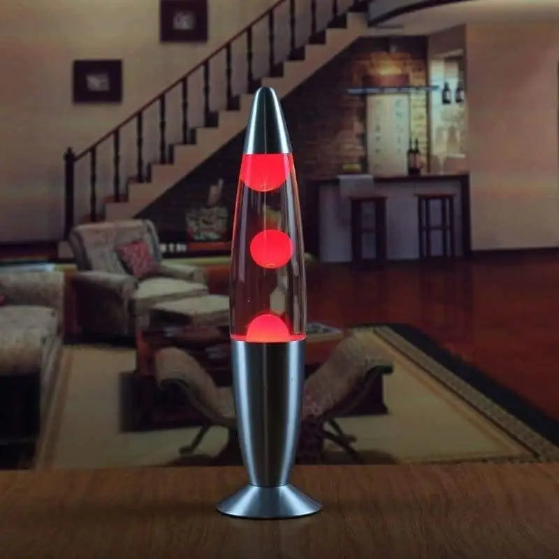 Lampe Lave Dé Moderne Verre Aluminium