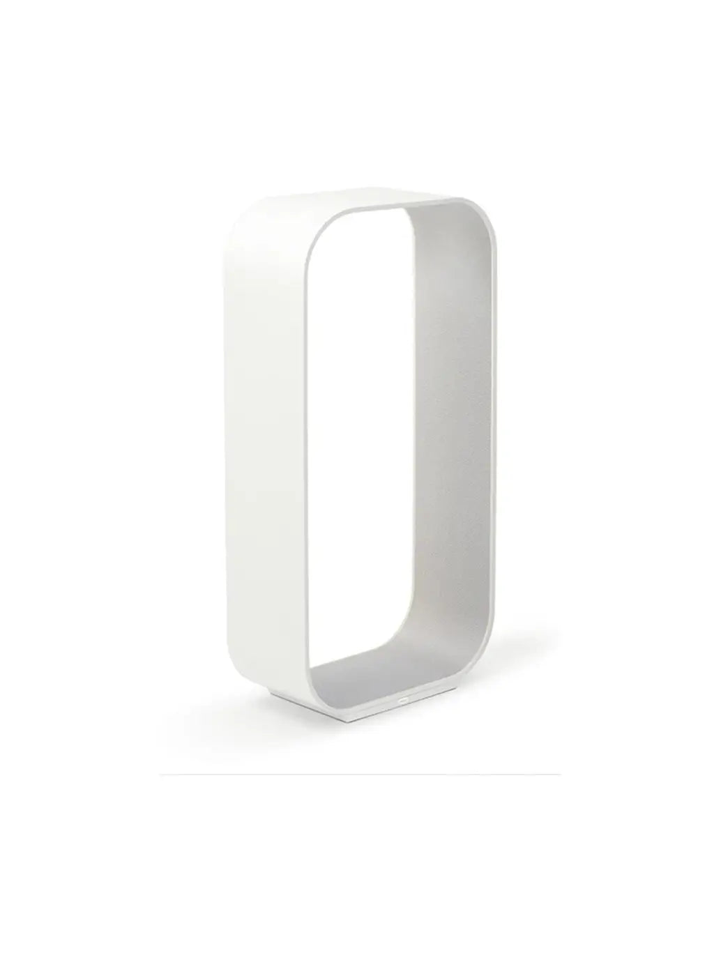 Lampe Contour blanche à intérieur en tissu, 63,5 cm