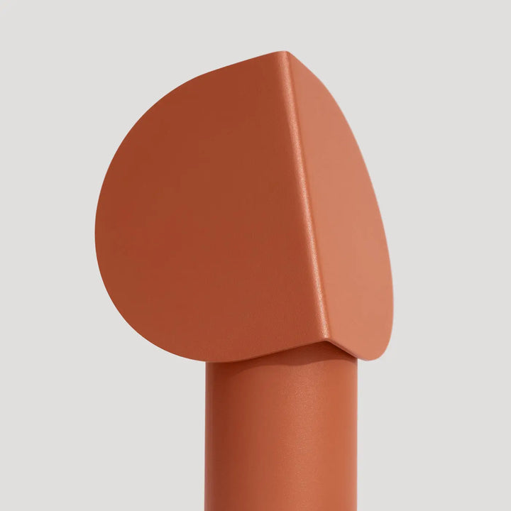 Lampe à poser BISCUIT ocre rouge vue de face