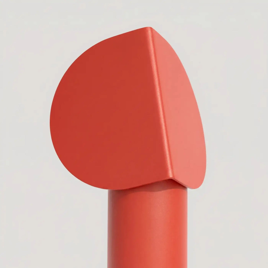 Lampe à poser BISCUIT rouge vue de face