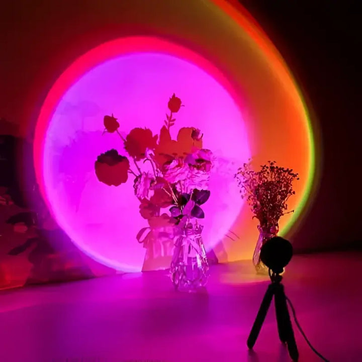 Lampe Coucher De Soleil Projecteur LED Multicolore