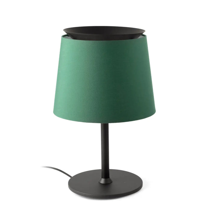 Lampe de table Savoy noire et verte de Faro Barcelona