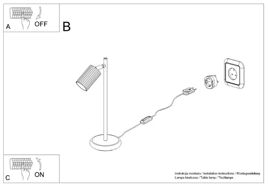 Lampe à poser karbon blanc avec abat-jour cylindrique et ampoules gu10 interchangeables design minimaliste