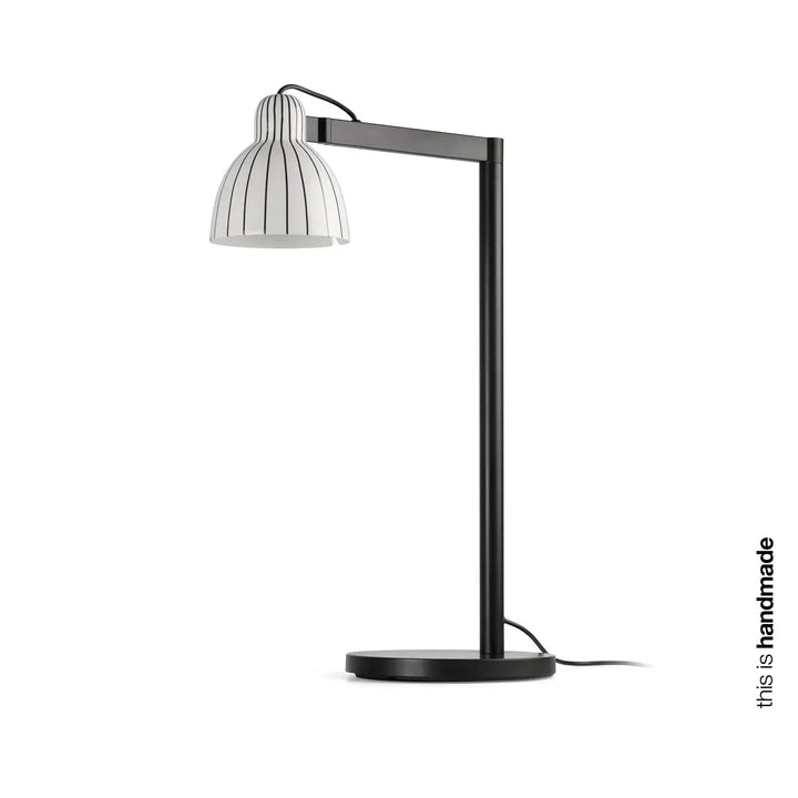Lampe de table Venice à rayures noires et blanches de Faro Barcelona