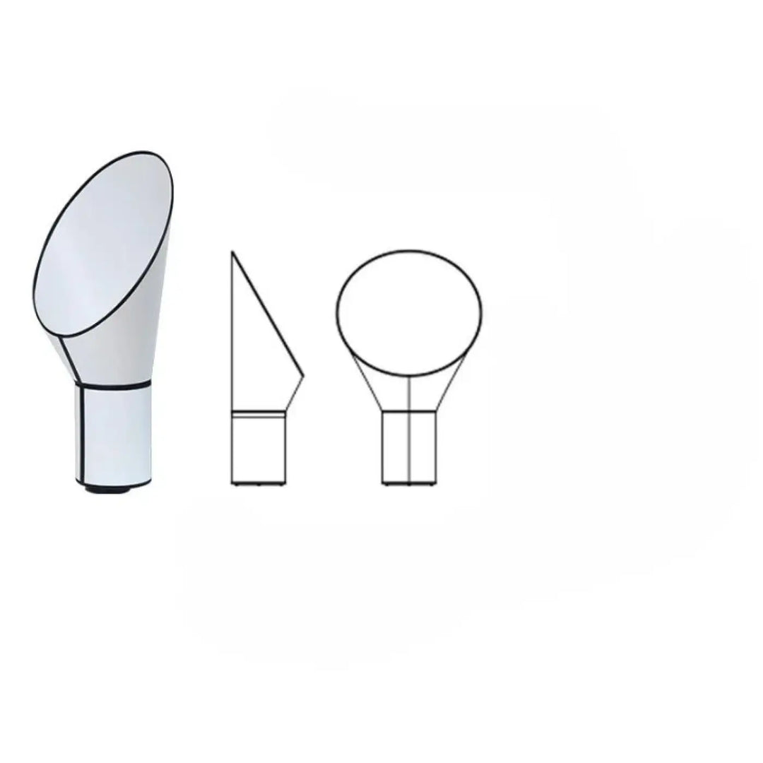 Lampe de table blanc conique kopa au design moderne et lignes minimalistes adaptée comme standing floor lamp