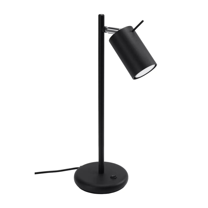 Lampe de table bureau ring noire avec design minimaliste et bras réglable idéale pour décoration d’intérieur moderne