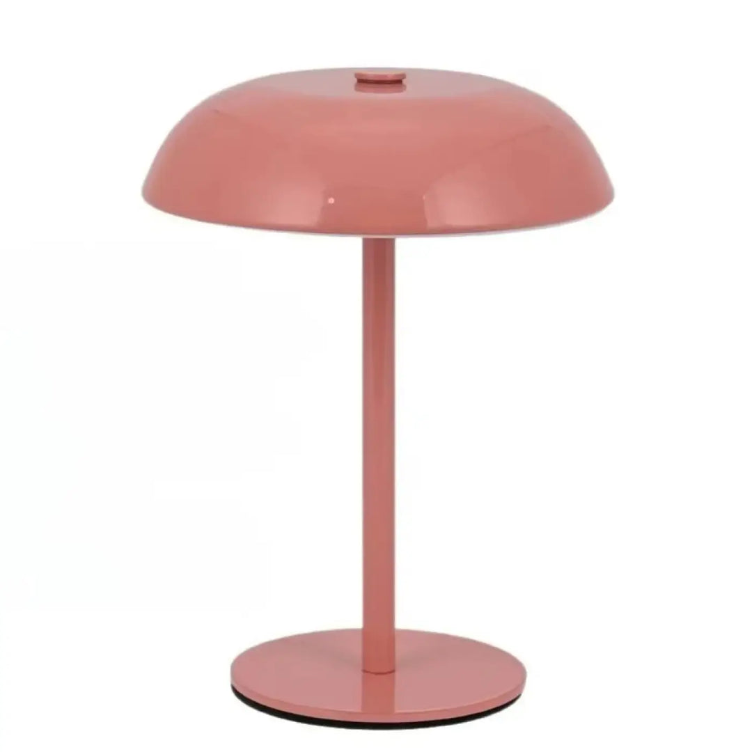 Lampe de table metany rose mat avec intensité variable et marche arrêt tactile led à intensité élégante et moderne