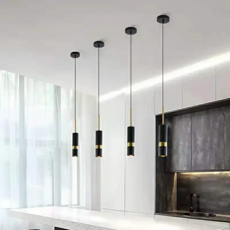Longue Suspension Luminaire Pour Intérieur Moderne Cylindre