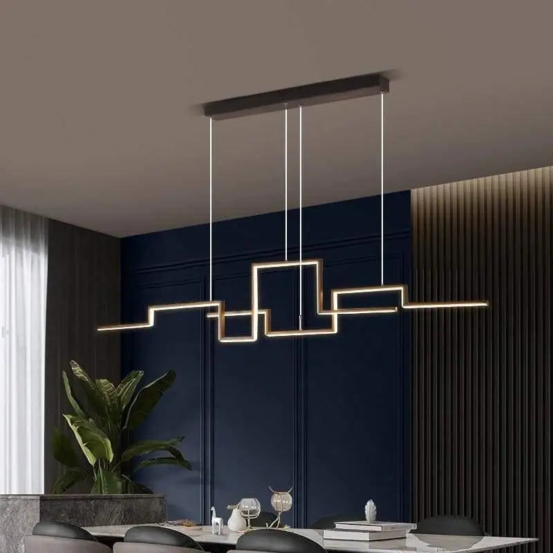 Luminaire Géométrique Design Skyline Urbaine