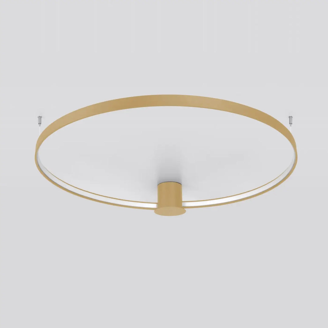 Luminaire plafonnier rio 55 doré avec modules led intégrés et efficacité lumineuse élevée pour intérieur moderne