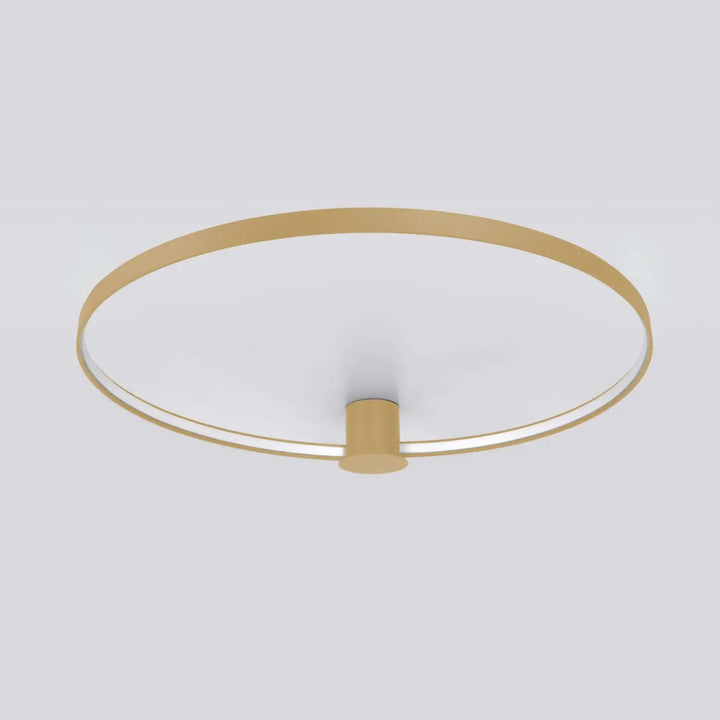 Luminaire plafonnier rio 78 4000k doré avec cadre métallique doré et diffuseur blanc pour efficacité lumineuse élevée