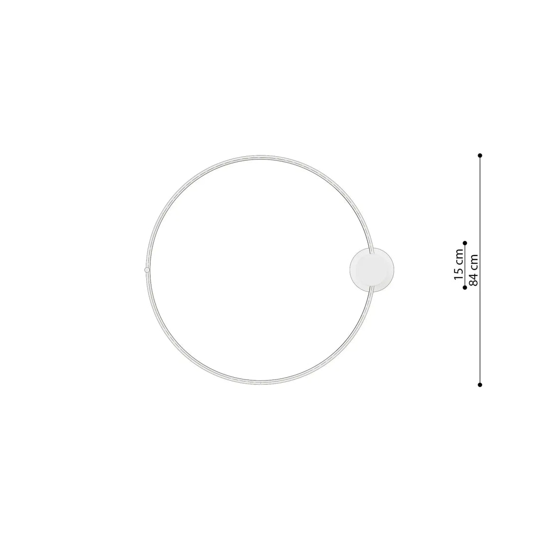 Luminaire plafonnier anneaux led en aluminium allié élégance vert olive de la collection rio 78 hauteur 84 cm largeur 15 cm