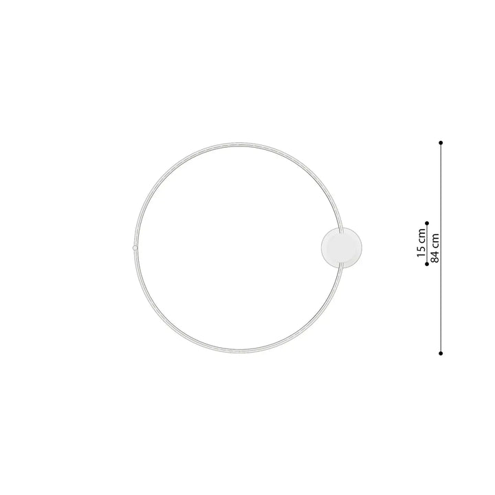 Luminaire plafonnier anneaux led en aluminium allié élégance vert olive de la collection rio 78 hauteur 84 cm largeur 15 cm
