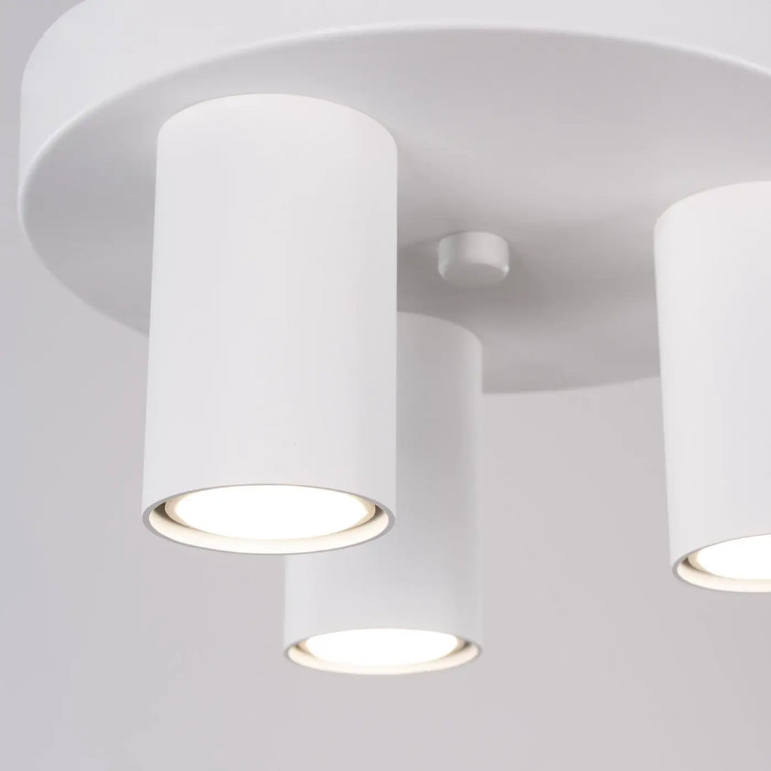 Luminaire plafonnier lagos 3p blanc avec lampe lagos cylindre moderne pour un caractère chic minimaliste