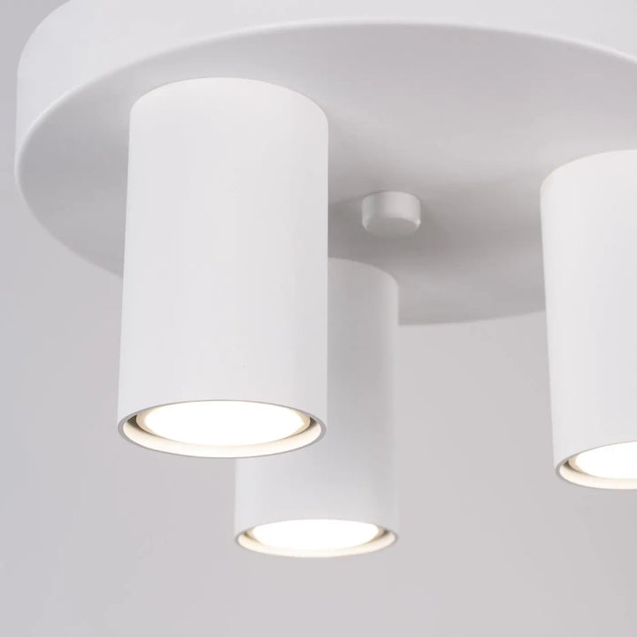 Luminaire plafonnier lagos 3p blanc avec lampe lagos cylindre moderne pour un caractère chic minimaliste