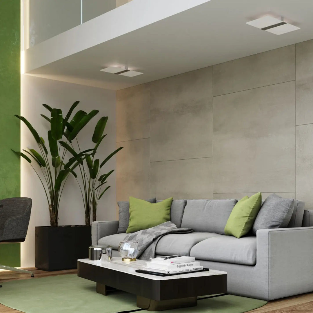 Luminaire plafonnier azalia en verre blanc met idéal pour chambre à coucher avec plafonnier fonctionnel lumineux