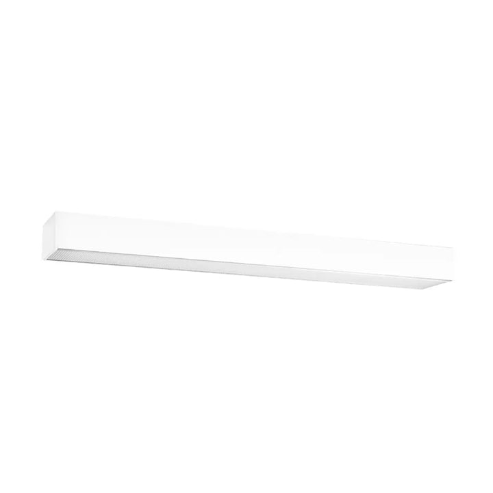 Luminaire plafonnier blanc de la collection pinne avec diffuseur en verre dépoli et paramètres d’éclairage 3000k