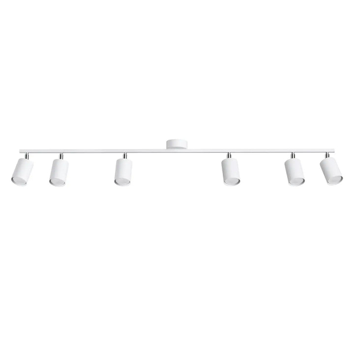 Luminaire plafonnier lemmi 6l blanc avec six spots led réglables en forme minimaliste de la gamme lampes lemmi