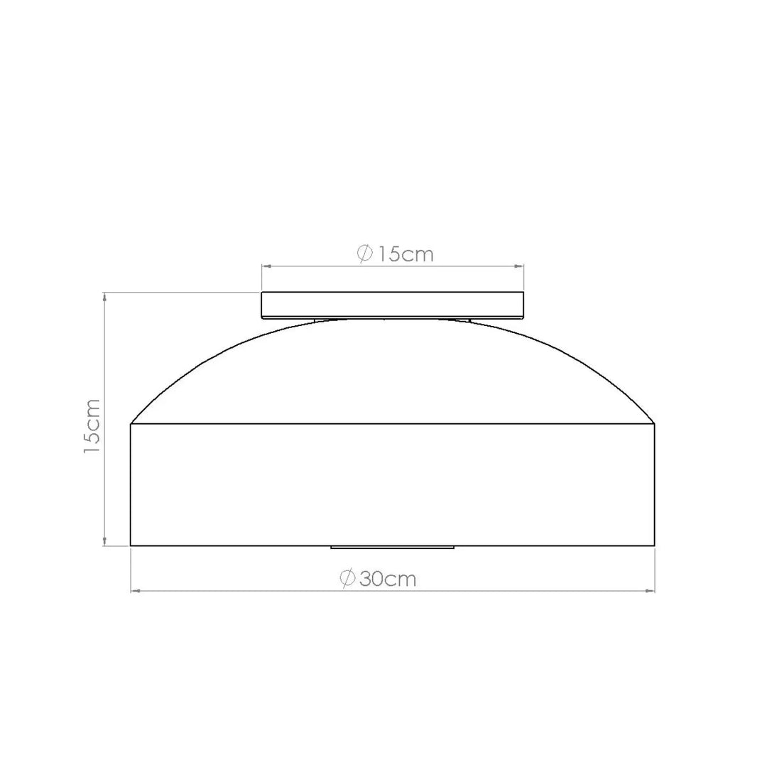 Luminaire plafonnier omiq blanc allie simplicité et design exceptionnel avec une forme minimaliste en dôme blanc