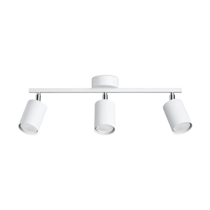 Plafonnier lemmi 3 blanc à trois modules led cylindriques offrant une lumière conviviale et un design moderne