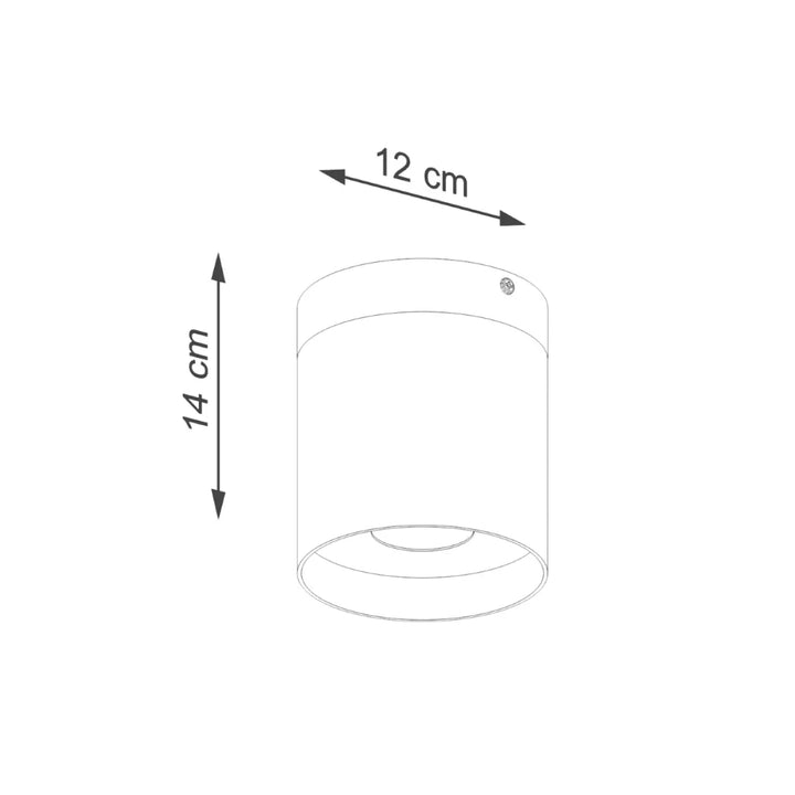 Plafonnier rif cylindrique blanc en bois naturel 12 cm diameter 14 cm haut pour solutions d’éclairage modernes